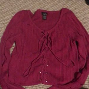 Long Sleeve Pink Sweater